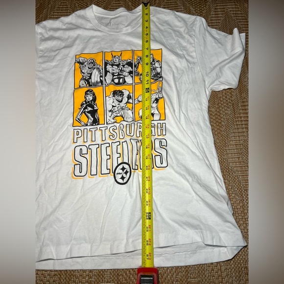 Marvel X Junk Food Men's Pittsburgh Steelers Avengers Short Sleeve Tee,Size L - Picture 6 of 8